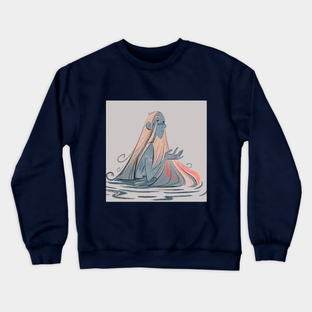 Sea Faerie Crewneck Sweatshirt by oceanux